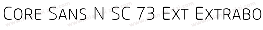 Core Sans N SC 73 Ext Extrabold Ita字体转换